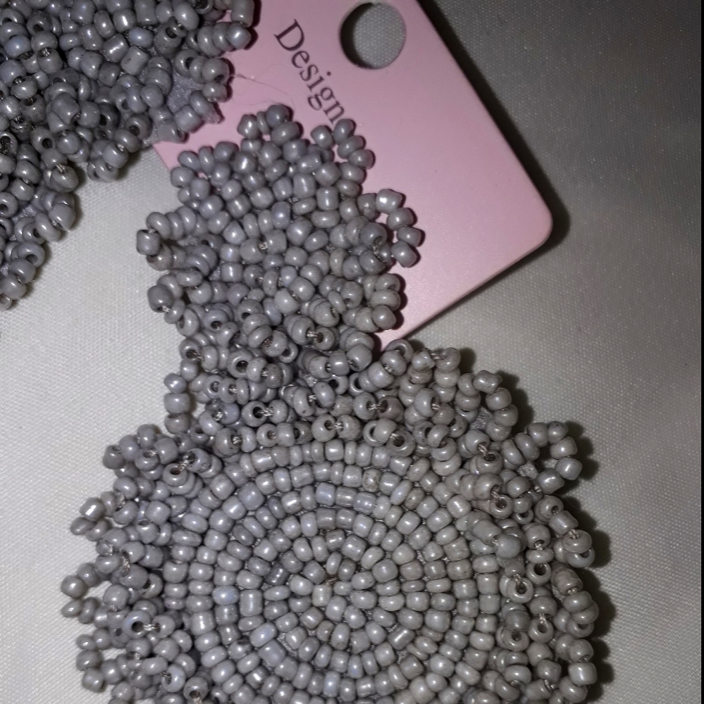 Seedbead round Drop Earrings
